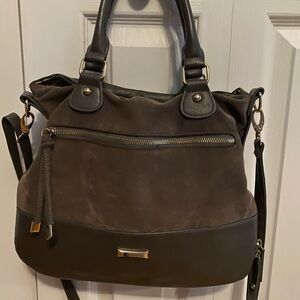 Elegant Joanel Brown Leather Tote Bag